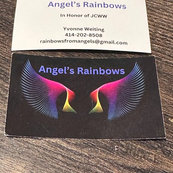 Angel's Rainbows Born From Loss Suncatchers Paw Print Angels Multicolored Beads - Picture 12 of 13